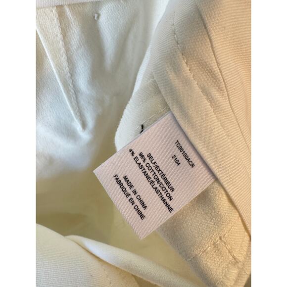 DEREK LAM 10 CROSBY Robertson Flare Trousers White Womens Pants EUC $385 MSRP - Picture 8 of 10